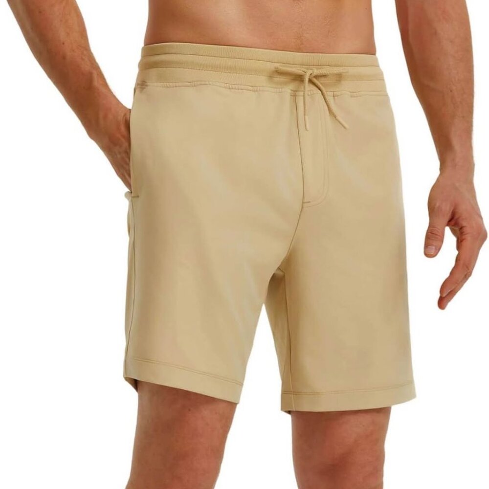 Rouen Proflex 7" Athletic Shorts-Khaki-3XL
